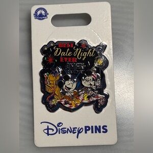 Disney Date Night Pin with Red and Yellow Accents
